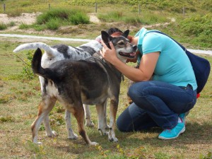 Dierenarts Laura met Ben (Benny) + Laika (nu Bonny)